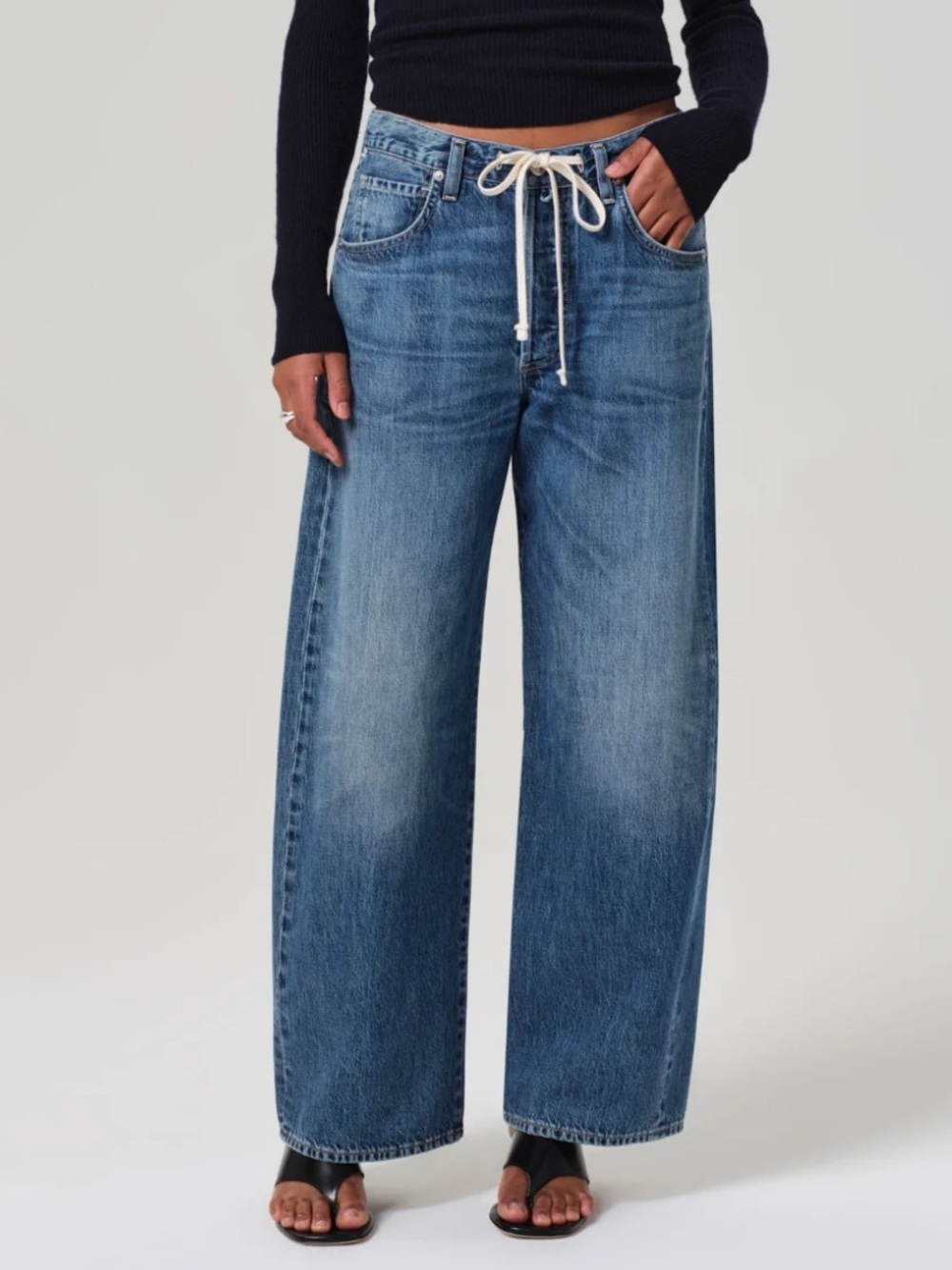 Citizens Of Humanity Brynn Drawstring Wide Leg Jeans 25
